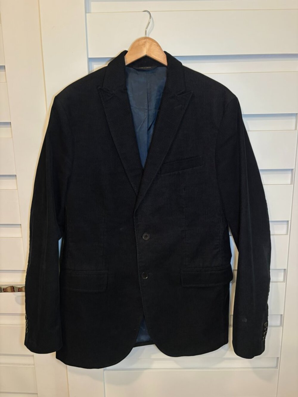 Banana Republic Men’s Black Heritage Academia Corduroy Tailored Fit Blazer 40R - Picture 4 of 14